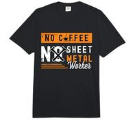 No Coffee No Metal Worker Amante del café Trabajador de Chapa Comfort Colors Adult Heavyweight T-Shirt