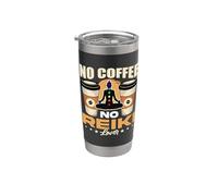 No Coffee No Reiki Terapeuta Sanador Amante del café Amante de Reiki Vaso térmico de acero inoxidable de doble pared