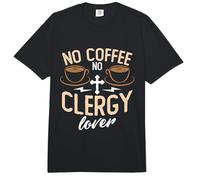 No Coffee No Religious Predicación Amante del café Amante del Clero Comfort Colors Adult Heavyweight T-Shirt