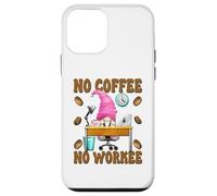 No Coffee No Workee GNOME Funny Saying For Office Mom Life Carcasa para iPhone 12 Mini