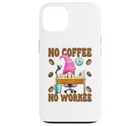 No Coffee No Workee GNOME Funny Saying For Office Mom Life Carcasa para iPhone 13