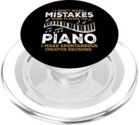 No cometo Errores al Tocar el Piano Pianista Divertido PopSockets PopGrip para MagSafe