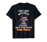 No cometo errores al tocar la música pianista Camiseta