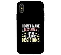 No cometo errores, horneo deliciosas decisiones pasteleros Carcasa para iPhone X/XS