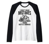 No cometo Errores I Make Battle Damage Goose Miniatura Camiseta Manga Raglan