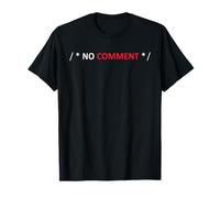 No Comment Shirt Code Funny Programmer Coding Xmas Gift Camiseta