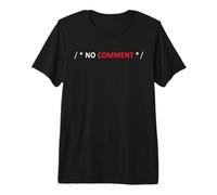 No Comment Shirt Code Funny Programmer Coding Xmas Gift Camiseta Premium