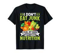 No como Basura Alimento mi Cuerpo con una Buena nutrición Camiseta