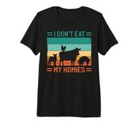 No como mis Homies Vegano Amo a Todos los Animales Igual Camiseta Premium