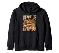 No como otras chicas Funny Capybara Meme Bootleg Y2K Gráfico Sudadera con Capucha