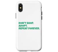 No Compre, adopte, repita para Siempre Carcasa para iPhone X/XS