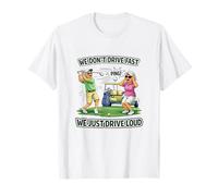 No conducimos rápido Conducimos rápido Golfistas Senior Chistes Camiseta