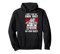 No conduzco mi Propia Bicicleta, Pero sí monto mi Propio Motociclista Sudadera con Capucha