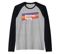 No confíe en verificar la Verdad a Prueba de Libertad Auto custodia Bitcoin Camiseta Manga Raglan