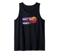 No confíe en verificar la verdad a prueba de libertad auto custodia bitcoin Camiseta sin Mangas
