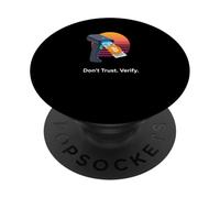 No confíe en verificar la Verdad a Prueba de Libertad Auto custodia Bitcoin PopSockets PopGrip Adhesivo