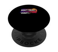 No confíe en verificar la verdad a prueba de libertad auto custodia bitcoin PopSockets PopGrip Adhesivo