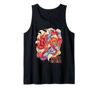 No confíes en el Arte de Ukiyo-e, Fan de Kitsune Fox Dagger Camiseta sin Mangas