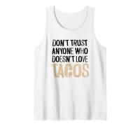 No confíes en nadie que no ama los tacos texto angustiado Camiseta sin Mangas