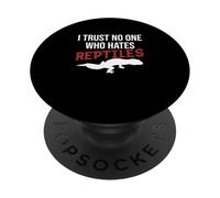No confío en Nadie Que Odie a los Reptiles, Divertido Propietario de un geco Leopardo PopSockets PopGrip Adhesivo