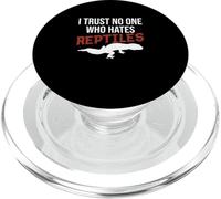 No confío en Nadie Que Odie a los Reptiles, Divertido Propietario de un geco Leopardo PopSockets PopGrip para MagSafe