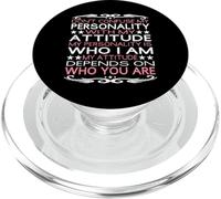 No confundas mi Personalidad con mi Actitud sarcástico PopSockets PopGrip para MagSafe