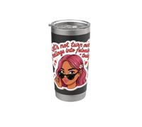 No convirtamos nuestros sentimientos en delitos graves hoy Mujeres negras Vaso térmico de acero inoxidable de doble pared