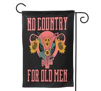 No Country For Old Men, Women's Rights Uterus, Derechos Reproductivos, Women's March, Bandera Feminista de Jardín 12.5"X18" Doble Cara Exterior Vertical Banderas de Decoración Navideña para Jard