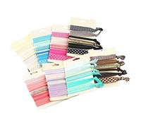 No Crease Hand Knotted Hair Ties Lace Hairband Ribbon Hair Ties Ponytail Holders Bachelorette Hair Ties for Women, Girls, Adults 8pcs Ponytail Holders