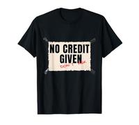 No Credit Given Don't Ask - Diseño Retro de Chef Camiseta gráfica económica