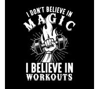 No creo en la magia, creo en el diseño de entrenamientos. Calcomanías de pared 50.4x71.5cm Impermeable Blanco