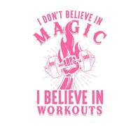 No creo en la magia, creo en el diseño de entrenamientos. Calcomanías de tallado fino 50.4x71.5cm Decoración artística Rosa