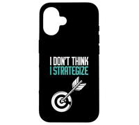 No Creo Que estrategice Diana Divertida Jugador de Dardos Carcasa para iPhone 16