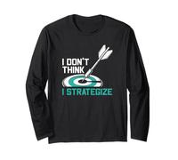 No Creo Que estrategice Diana Divertida Jugador de Dardos Manga Larga