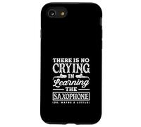 No Crying In Saxofón Divertido Saxofón Instrumento Musical Carcasa para iPhone SE (2020) / 7/8