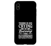 No Crying In Saxofón Divertido Saxofón Instrumento Musical Carcasa para iPhone XS MAX