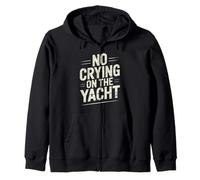 No Crying On The Yacht Chistes sobre navegación de Lujo Sudadera con Capucha
