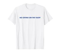 No Crying On The Yacht Shirt Y2k Aesthetic Trendy Camiseta