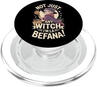 No Cualquier Bruja, Soy La Befana Epifanía Italiana Divertida PopSockets PopGrip para MagSafe