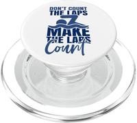 No cuentes Las Vueltas Haz Que Las Vueltas cuenten Natación PopSockets PopGrip para MagSafe