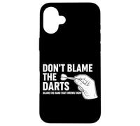 No culpes a los Dardos Divertido Dicho Lanzador Carcasa para iPhone 16 Plus