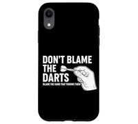 No culpes a los Dardos Divertido Dicho Lanzador Carcasa para iPhone XR