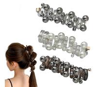 No Damage Soft Elastic Spiral Hair Ties - Soft Elastic Phone Cord Hair Coils for Women Girls, Gentle Ponytail Holders No Crease No Pull Hair Bands (3Pcs)