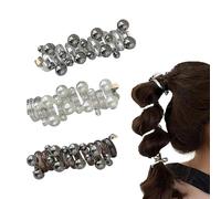 No Damage Soft Elastic Spiral Hair Ties, Twisted Hair Wire Pony Hairwire, Phone Cord Hair Bands for Women & Girls (3PCS)