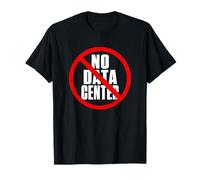 No Data Center - Simple Minimal Text Black with Red Camiseta