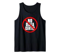 No Data Center - Simple Minimal Text Black with Red Camiseta sin Mangas