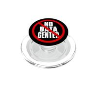 No Data Center - Simple Minimal Text Black with Red PopSockets PopGrip para MagSafe