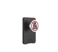 No Data Center - Simple Minimal Text Black with Red PopSockets PopWallet para MagSafe