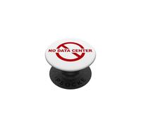 No Data Center - Simple Minimal Text Red PopSockets PopGrip Adhesivo