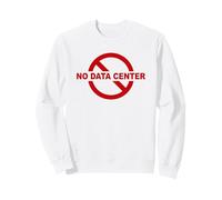 No Data Center - Simple Minimal Text Red Sudadera